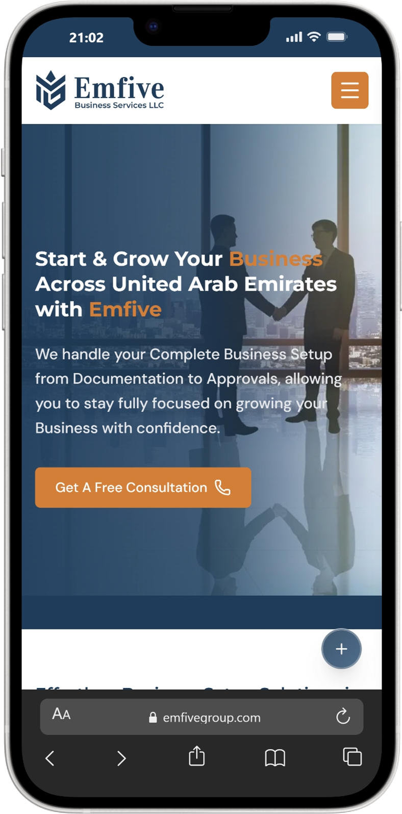 Emfive Group mobile screenshot