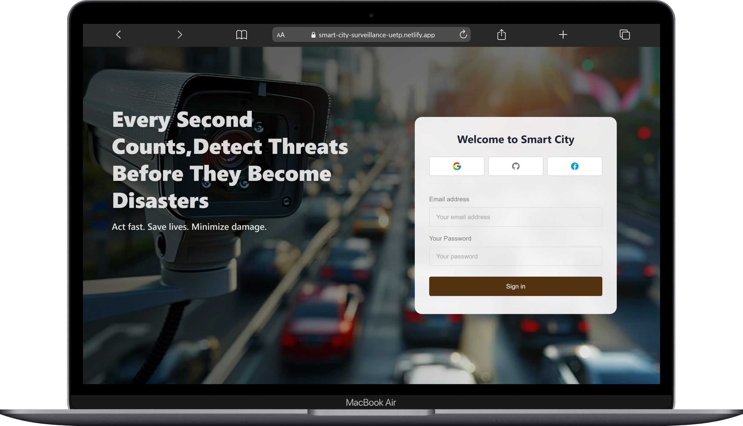 Smart City Surveillance desktop screenshot