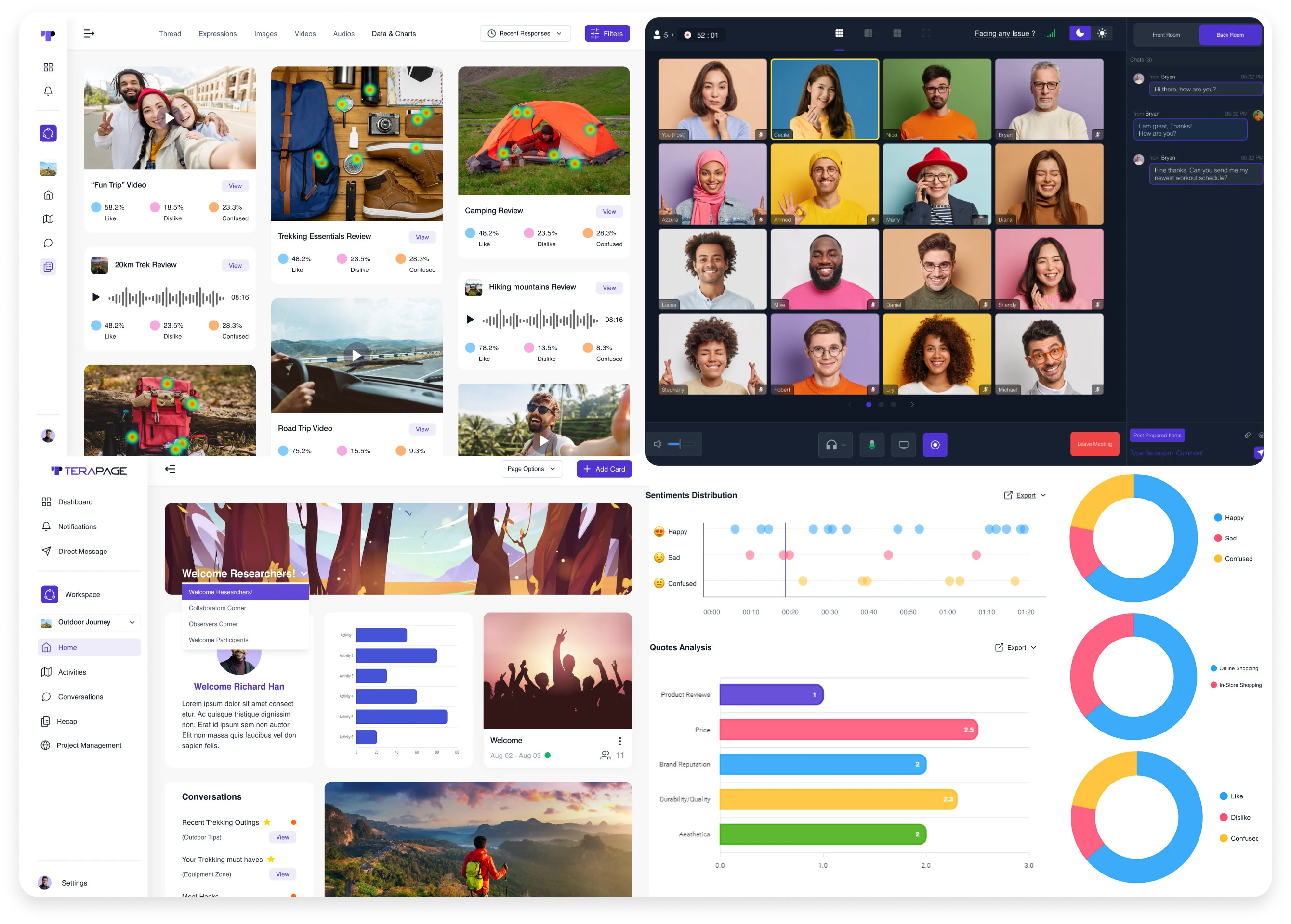 Terapage AI Research Platform screenshot